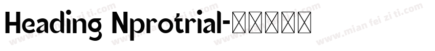 Heading Nprotrial字体转换